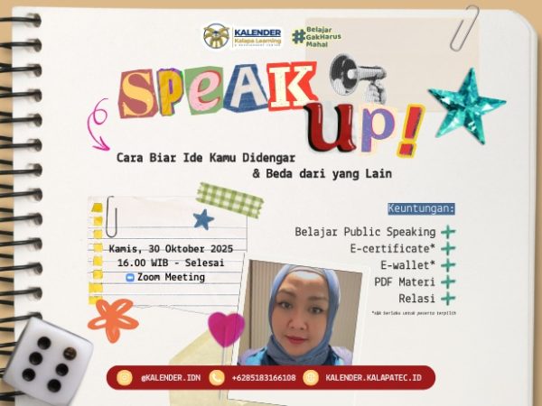 Speak Up! Cara Biar Ide Kamu Didengar & Beda dari yang Lain