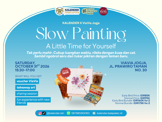 [BUNDLE] OFFLINE WORKSHOP: Slow Painting—A Little Time for Yourself