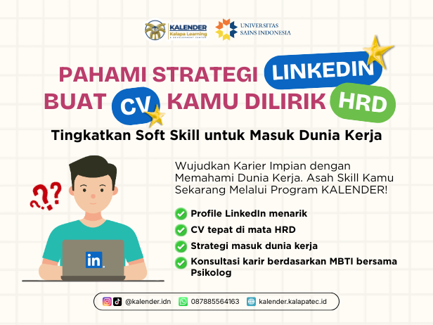 PAHAMI STRATEGI LINKEDIN, BUAT CV KAMU DILIRIK HRD