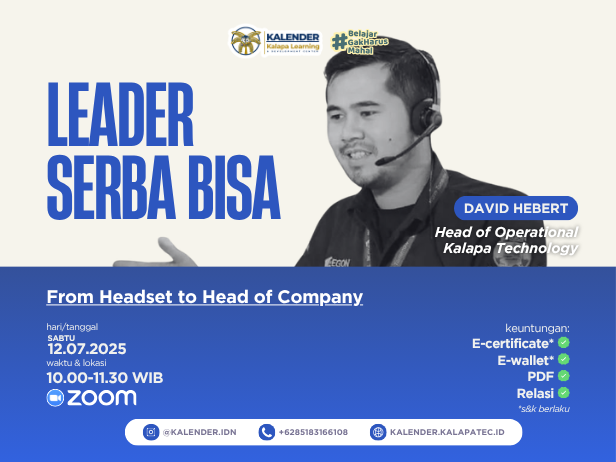 DARI HEADSET KE HEAD OFFICE: PERJALANAN MENJADI LEADER SERBA BISA